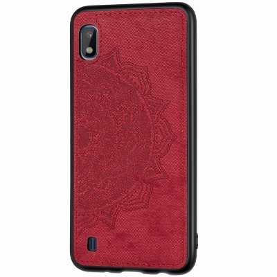 TPU+Textile чехол Mandala с 3D тиснением для Samsung Galaxy A10 (A105F) Красный TPU+Textile чехол Mandala с 3D тиснением для Samsung Galaxy A10 (A105F) Красный