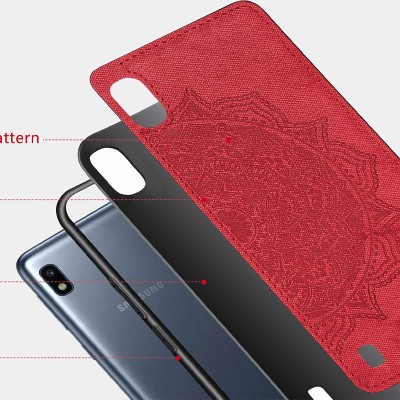 TPU+Textile чехол Mandala с 3D тиснением для Samsung Galaxy A10 (A105F) Красный TPU+Textile чехол Mandala с 3D тиснением для Samsung Galaxy A10 (A105F) Красный