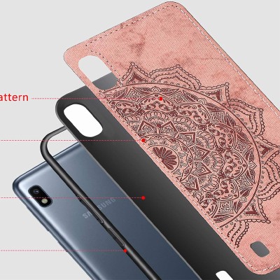 TPU+Textile чехол Mandala с 3D тиснением для Samsung Galaxy A10 (A105F) Розовый TPU+Textile чехол Mandala с 3D тиснением для Samsung Galaxy A10 (A105F) Розовый