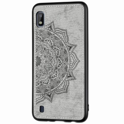 TPU+Textile чехол Mandala с 3D тиснением для Samsung Galaxy A10 (A105F) Серый TPU+Textile чехол Mandala с 3D тиснением для Samsung Galaxy A10 (A105F) Серый