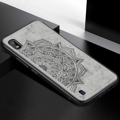 TPU+Textile чехол Mandala с 3D тиснением для Samsung Galaxy A10 (A105F) Серый TPU+Textile чехол Mandala с 3D тиснением для Samsung Galaxy A10 (A105F) Серый