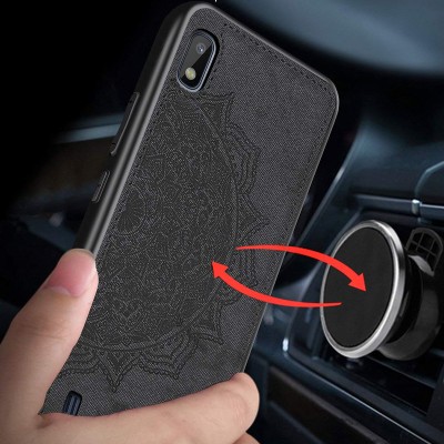 TPU+Textile чехол Mandala с 3D тиснением для Samsung Galaxy A10 (A105F) Черный TPU+Textile чехол Mandala с 3D тиснением для Samsung Galaxy A10 (A105F) Черный