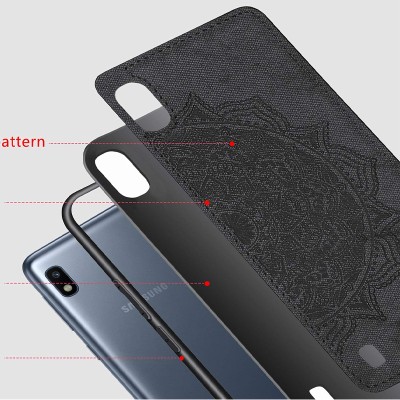 TPU+Textile чехол Mandala с 3D тиснением для Samsung Galaxy A10 (A105F) Черный TPU+Textile чехол Mandala с 3D тиснением для Samsung Galaxy A10 (A105F) Черный