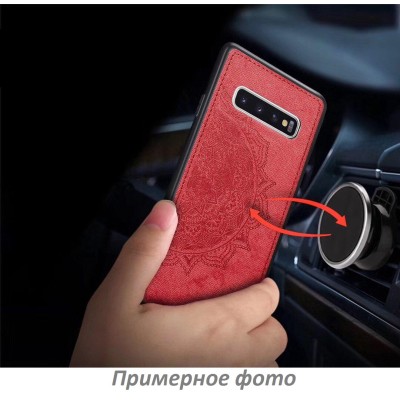 TPU+Textile чехол Mandala с 3D тиснением для Samsung Galaxy A20 / A30 Красный