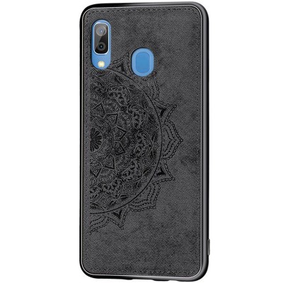 TPU+Textile чехол Mandala с 3D тиснением для Samsung Galaxy A20 / A30 Черный TPU+Textile чехол Mandala с 3D тиснением для Samsung Galaxy A20 / A30 Черный