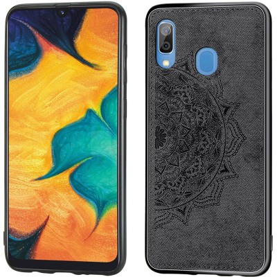 TPU+Textile чехол Mandala с 3D тиснением для Samsung Galaxy A20 / A30 Черный TPU+Textile чехол Mandala с 3D тиснением для Samsung Galaxy A20 / A30 Черный
