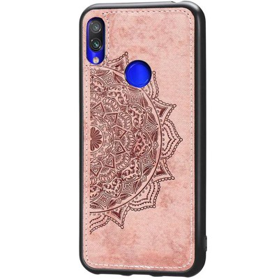 TPU+Textile чехол Mandala с 3D тиснением для Xiaomi Redmi 7 Розовый