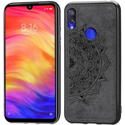 TPU+Textile чехол Mandala с 3D тиснением для Xiaomi Redmi 7 Черный TPU+Textile чехол Mandala с 3D тиснением для Xiaomi Redmi 7 Черный