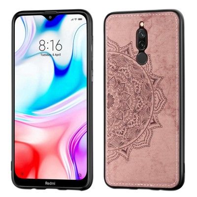 TPU+Textile чехол Mandala с 3D тиснением для Xiaomi Redmi 8 Розовый TPU+Textile чехол Mandala с 3D тиснением для Xiaomi Redmi 8 Розовый