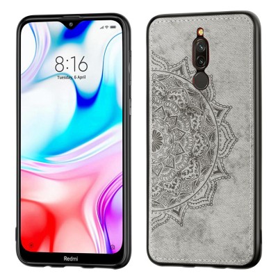 TPU+Textile чехол Mandala с 3D тиснением для Xiaomi Redmi 8 Серый TPU+Textile чехол Mandala с 3D тиснением для Xiaomi Redmi 8 Серый