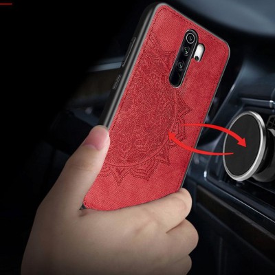TPU+Textile чехол Mandala с 3D тиснением для Xiaomi Redmi Note 8 Pro Красный TPU+Textile чехол Mandala с 3D тиснением для Xiaomi Redmi Note 8 Pro Красный