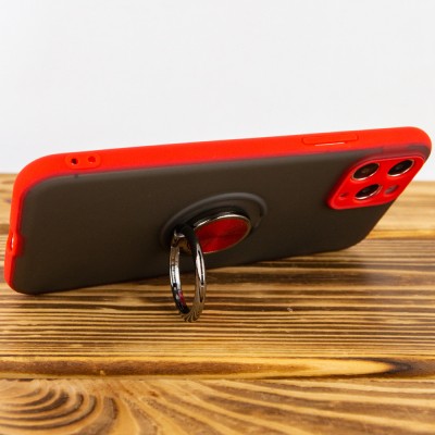 TPU-PC чехол Deen Shadow Ring series для Apple iPhone 11 Pro Max (6.5") Красный TPU-PC чехол Deen Shadow Ring series для Apple iPhone 11 Pro Max (6.5") Красный