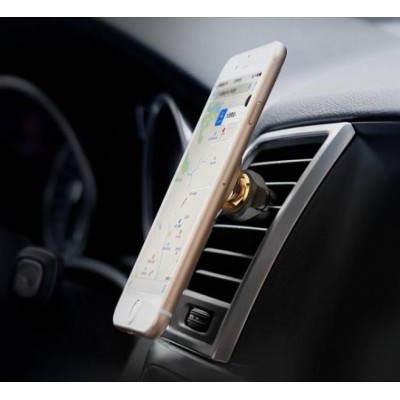 Автомобільний тримач Baseus Magnetic Air Vent Car Mount With Cable Clip Gold SUGX-A0V Автомобільний тримач Baseus Magnetic Air Vent Car Mount With Cable Clip Gold SUGX-A0V